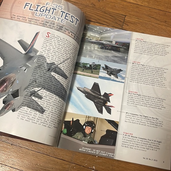 2010 CODE ONE Magazine Vol. 25 No. 2 Lockheed Martin Aeronautics Company - Picture 5 of 5